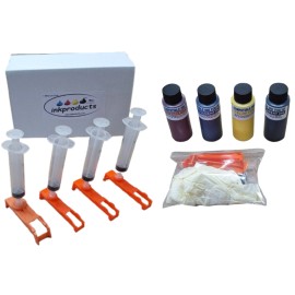 Inkproducts Ink Refill Kit For HP Officejet 8015e, 8025e, 8035e, 8034e, 8028e, 8020e, 8022e