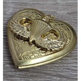SWEETHEART US Military Army Senior Jump Wing LOCKET Pendant DOUBLE PHOTO