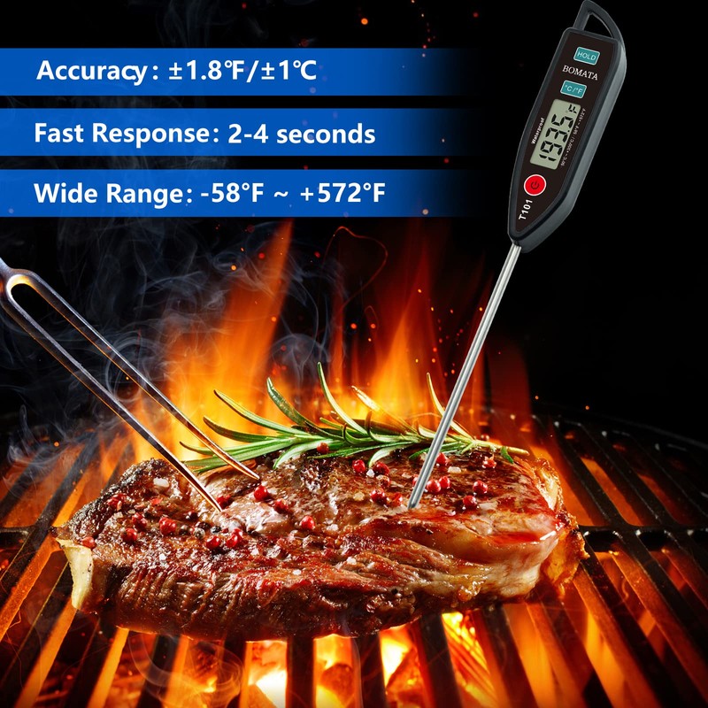 BOMATA Digital Water Thermometer for Water, Liquid, Candle and Cooking.