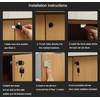 Sliding Door Lock, Furniture Lock, Cabinet Lock (20 mm Double