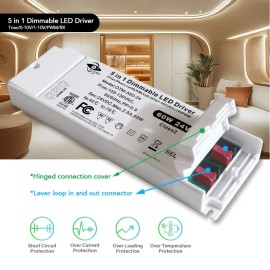 ETL Approved DC24V Triac Dimmable/0-10V/1-10V/10V PWM/Potentiometer 5 in 1 Dimmable 60WConstant Voltage Dimmable Led DriverInput Voltage(V): 100-130Vac, Lamp Power(W): 60, Output Voltage: 24 V