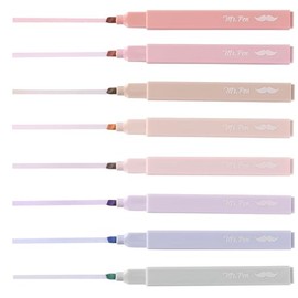 Mr. Pen- Aesthetic Highlighters, 8 Pcs, Chisel Tip, Muted Pastel Color, No Bleed Bible Highlighter Pastel, Highlighters Assorted Colors, Pastel Highlighter Set, Aesthetic School Supplies