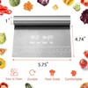 Pro Dough Pastry Scraper/Cutter/Chopper Stainless Steel Mirror Polished with Measuring