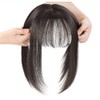 Nature Straight Human Hair Topper Y-Shape 10x11cm Silk Base Clip