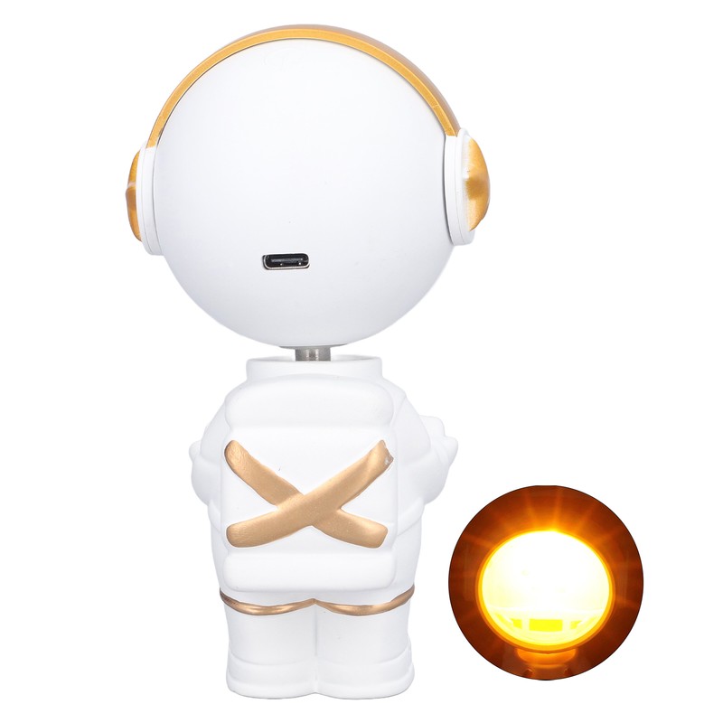 USB Astronaut Sunset Projector Atmosphere Lamp 360° Adjustable Head for