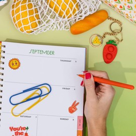 ban.do Set of 10 Multicolored Jumbo Size Giant Coated Paper Clips for Work and Paper Organization, Assorted Colors