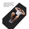 nuveti Large Exercise Mat (6'x 3'), Extra Wide Workout Mat