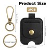 Heclia 2PCS Broken Car Key Loop Replacement, Leather Car Key