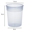 AIOS Dishwasher Safe Stackable Transparent Plastic Cups/Beakers/Tumblers 250ml (Set of