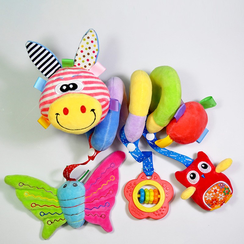 Baby Spiral Activity Hanging Toys with Bell Educational Baby Spiral