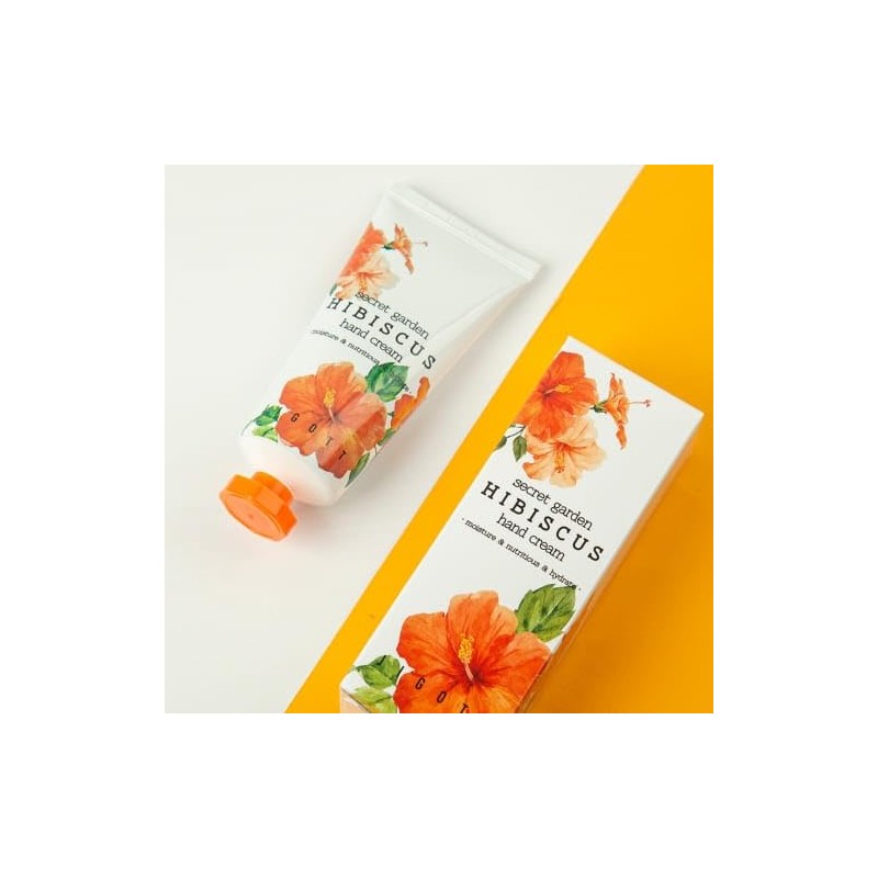 Jigott Secret Garden Moisture Hand Cream 100ml/3.38fl.oz (Hibiscus)