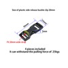 Plastic Side Release Buckle 20mm Heavy Duty Plastic Buckle Clips