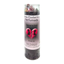 Break UP-Palm Wax Spiritual Intention Spell Candle-[Black] | Vela CASA ESOTERICA PERFUMADA- (SEPARACION)