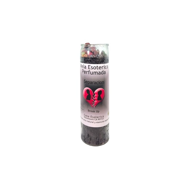Break UP-Palm Wax Spiritual Intention Spell Candle-[Black] | Vela CASA