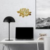 Decal Stickers of Floral Elements (Metallic Gold) (Set of 2)