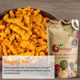 NY Spice Shop Corn Stick with Nacho Flavor - 1 Pound Nacho Roasted Corn Healthy Snacks - Fresh Corn Bulk Snacks - Sweet Corn Snack Packs - Crunchy Corn Snacks Sticks for Midday