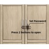 FIGEPO 6 Pack Child Proof U-Shaped Code Sliding Cabinet Door