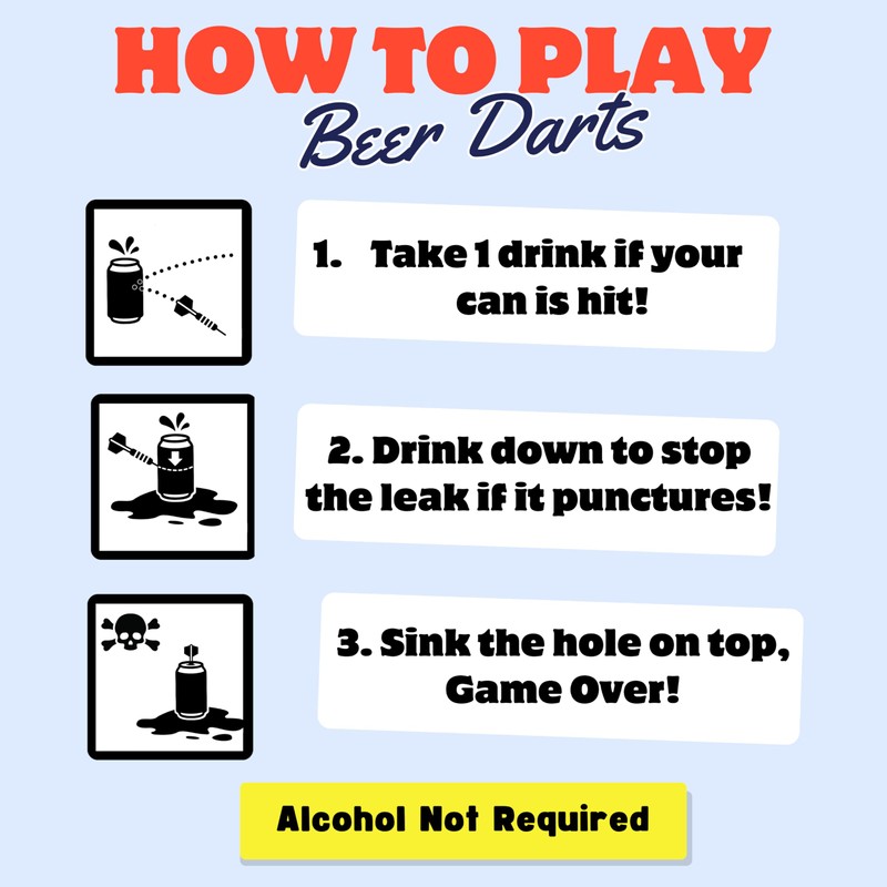 Beer Darts - Party Game Great for Getting Parties Started