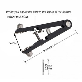 Omninmo Watch Spring Bar Plier Metal Bracelet Remover Replace Removing Tool Tweezer Kit with 8pcs Pins Forks Replacement Wrist Strap Removal Set for Watch Wrist Bands Strap Removal Repair Fix Kit