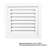 Gable Vent 35x35cm Outer Size 29.5x29.5cm Inner Size Wall Air