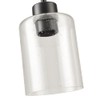 KLSS Black Pendant Light Fixture for Kitchen Island (seeded Glass