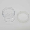 20g Plastic Empty Cosmetic Jar with Clear Cap Plastic Jar 13ea