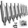 cersaty® 9-Piece Pilot Drill Set, 1.5/2/2.5/3/3.15/3.5/4/5/6 mm HSS Pilot Drill