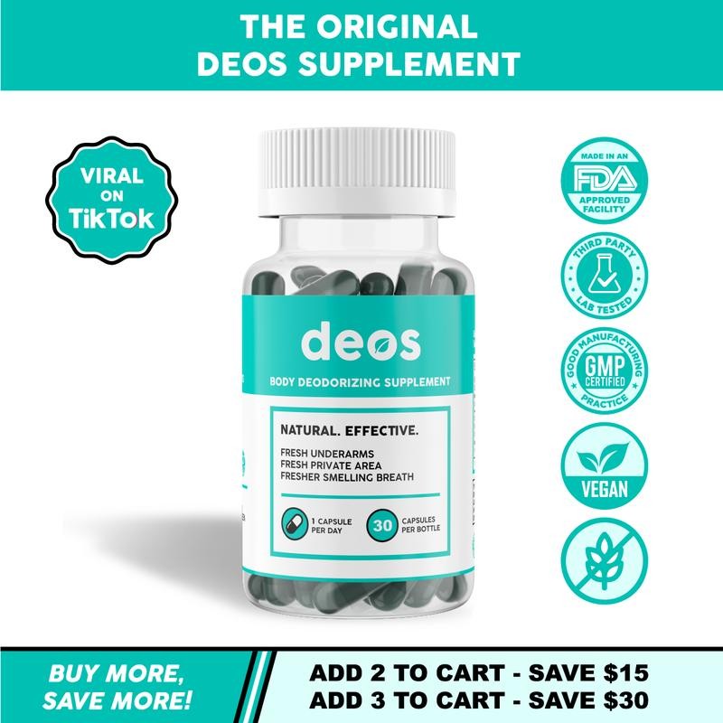 Full Body Deodorant Supplement | DEOS Internal Deodorant