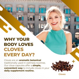 Cloves Cinnamon Ginger - Support Digestion Health, Immune System, Respiratory Wellness