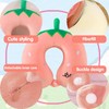 LUKIUP Strawberry Children's Neck Pillow, Neck Roll Children, U-Shaped Travel