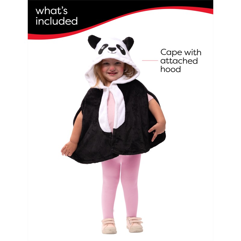 Rubies S8949-XS Super Panda Inf Cape Costume, Multicoloured, XS (2-3