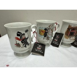 chimney sweeps of america 4 Vintage Chimney Sweeps of America Mugs 1981 “ A Touch Of Good Luck” Christmas