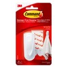 Command Medium Spring Clip, White, 1-Clip, 2-Strips, Organize Damage-Free