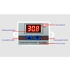 Temperature Controller, LED Digital Thermostat, Heating and Cooling Dual Temperature