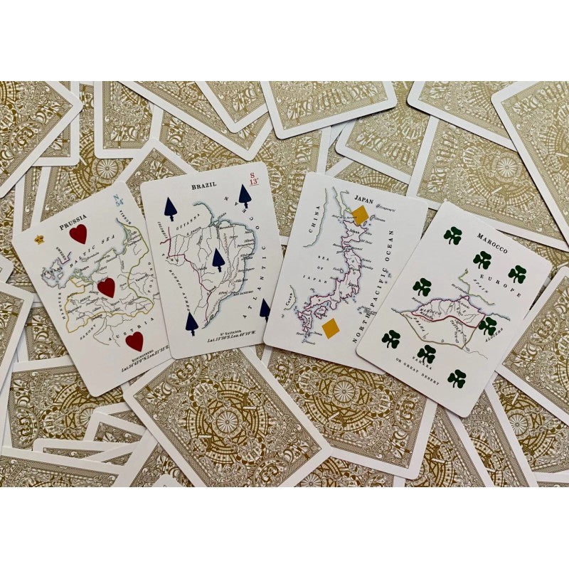 PCD Geographical Playing Cards Poker Size Deck USPCC Custom Limited