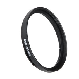 Fotodiox Hasselblad Bayonet 50 B50 - 55mm Step Ring, Anodized Black Metal Filter Adapter Ring