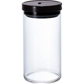 HARIO MCNR-300-B Coffee Canister, L, Black