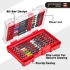 Geinxurn 35Pieces Impact Screwdriver Bits Set, Magnetic S2 Steel 1”/2”/3”