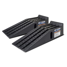 Eastwood Car Ramps One Piece Set | 3 Ton Load Rating | Portable Auto Lifts | Black