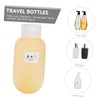 FOMIYES 3pcs Refillable Shampoo and Lotion Bottles Travel-friendly Squeezable Containers