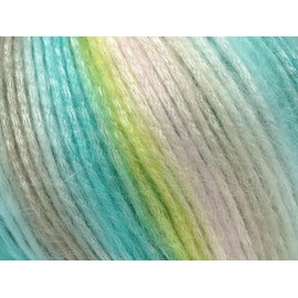 Ice Yarn Picasso (3 Pack) Light Shinny Yarn Knitting Yarn Crochet Yarn for DIY Hand Knitting 44% Acrylic, 56% Polyester (3x1.76 Oz),(3x125 yds) (Yellow, Baby Pink, Turquaise Shades)