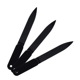 Baluue 3pcs Portable Stainless Steel Nail Files for Natural Nails Elegant Manicure Tools for Effortless Trimming and Shaping Smooth