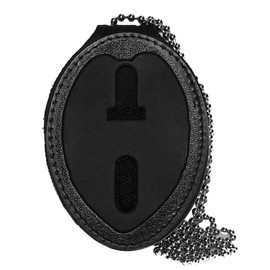 Miami Metro PD Belt Clip Badge Holder with Chain (Cutout PF400)