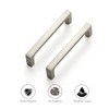Ravinte 10 Pack Solid 3-3/4 Inch Kitchen Square Cabinet Handles