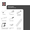 INEFA Plastic Downpipe 200 cm DN50 / 50 mm, Dark