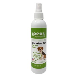 Speak Pet Products Natural Waterless Bath Spray, for Dogs, Tea Tree Relief, 8oz
