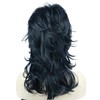 Lydell Long Soft Shaggy Layered Black Wig Classic Cap Full