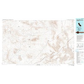 YellowMaps Soda Mountains CA topo map, 1:100000 Scale, 30 X 60 Minute, Historical, 1993, Updated 1993, 24.1 x 42.2 in - Polypropylene