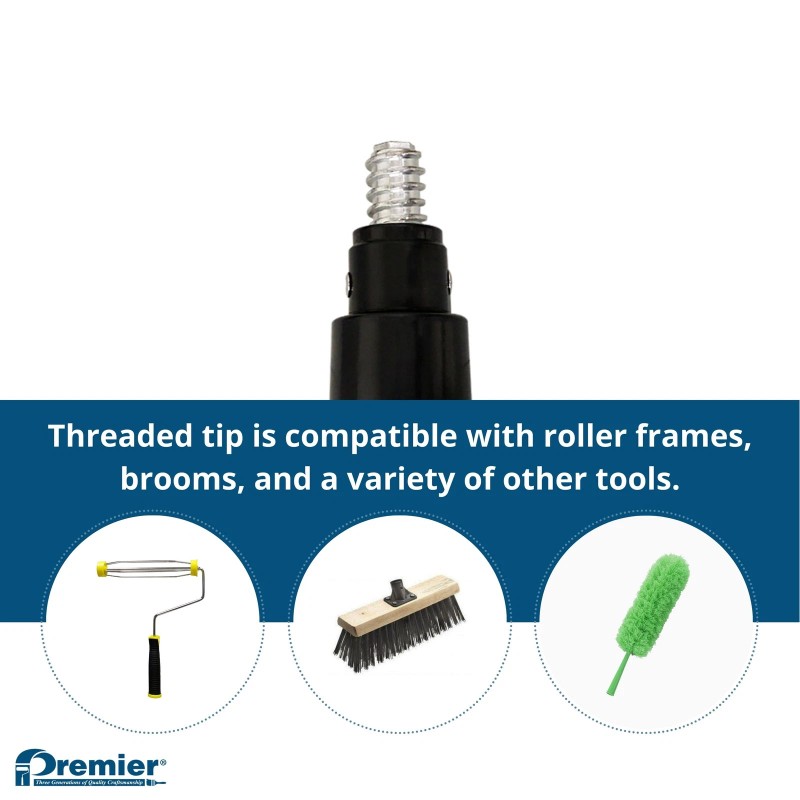 Premier Paint Roller 5-10ft Heavy Duty Fiberglass Extension Pole