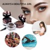 Music Flower Gel Eyeliner Eyebrow Powder, Black and Brown Waterproof